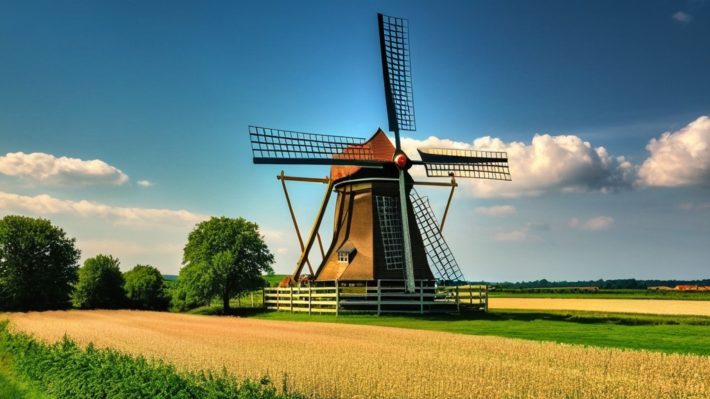 Photo windmill power