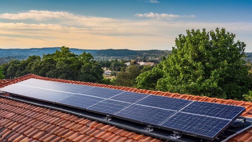Photo solar rooftop installation