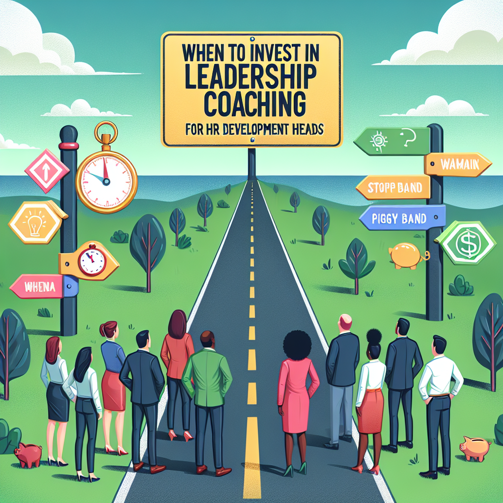 When to Invest in Leadership Coaching: A Roadmap for HR and Development Heads